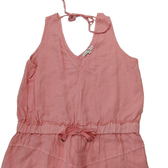 Young Fabulous & Broke Pink Alex Jumpsuit Size S Linen Blend Sleeveless Spring - Picture 4 of 8